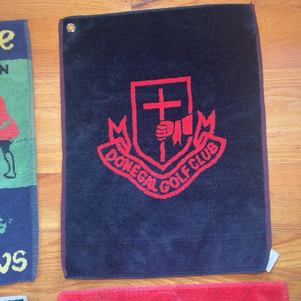 4 VTG Golf Bag Towels Donegal Old Course 123rd Open Waterville Cylouth Golf Club